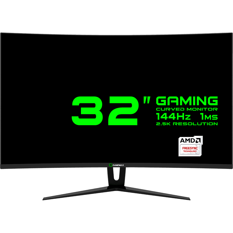 Gamemax - Monitor GAMEMAX 32 Preto Curvo 144Hz 1440P 1ms