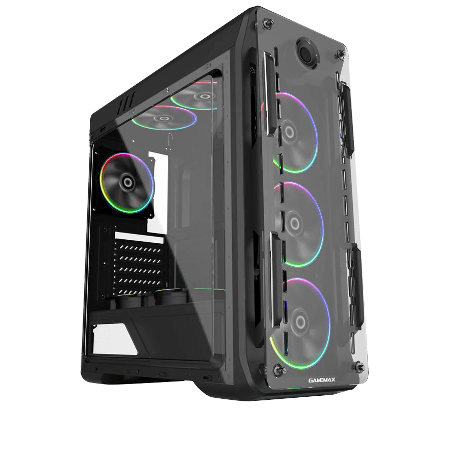 GABINETE ATX (S/FONTE) 1B GAMER ELYSIUM G503X-W BRANCO GAMEMAX com 3  COOLERS RGB