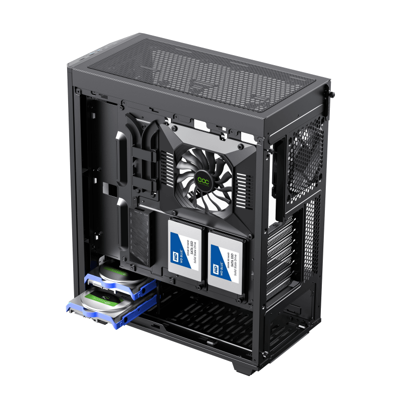 Gabinete Gamemax Precision ARGB Black 2-Fans 8808BK - Gabinete Gamer -  Magazine Luiza