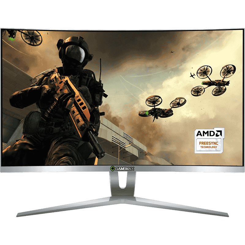 Monitor Gamer Led Curvo Gamemax Gmx24c144 Áudio Integrado 144hz Amd  Freesync 1ms Hdmi/Dp/Hdmi 1080p 24'' - GMX24C144