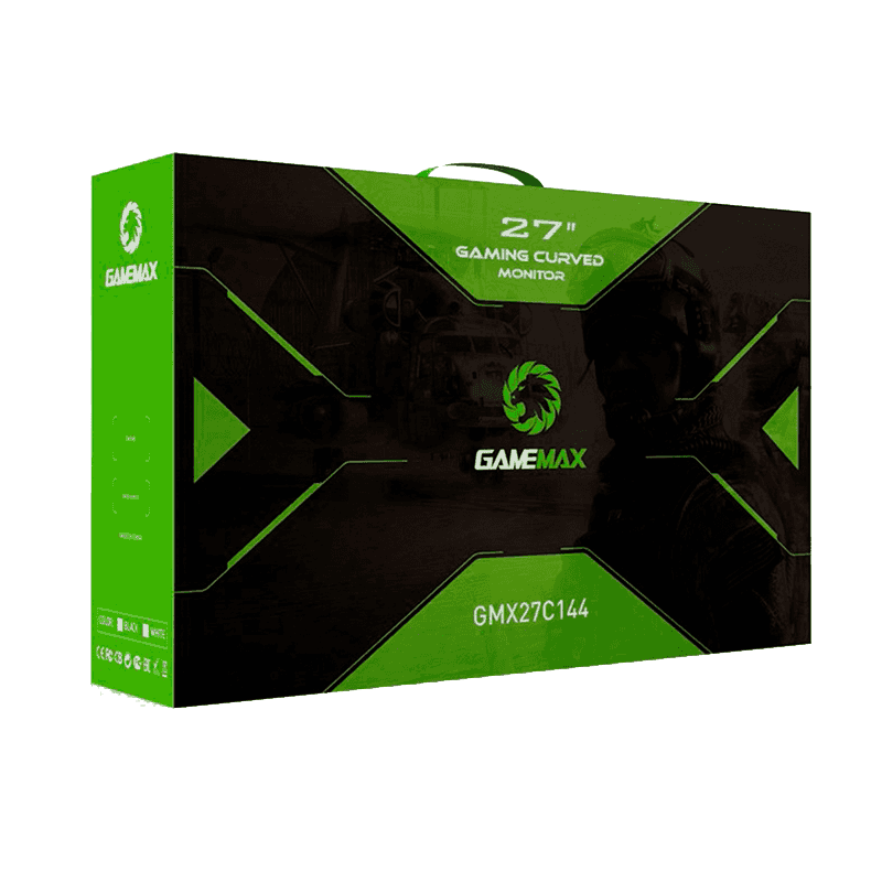 Monitor Gamemax GMX24C144 Black 144HZ Curve - Camicado