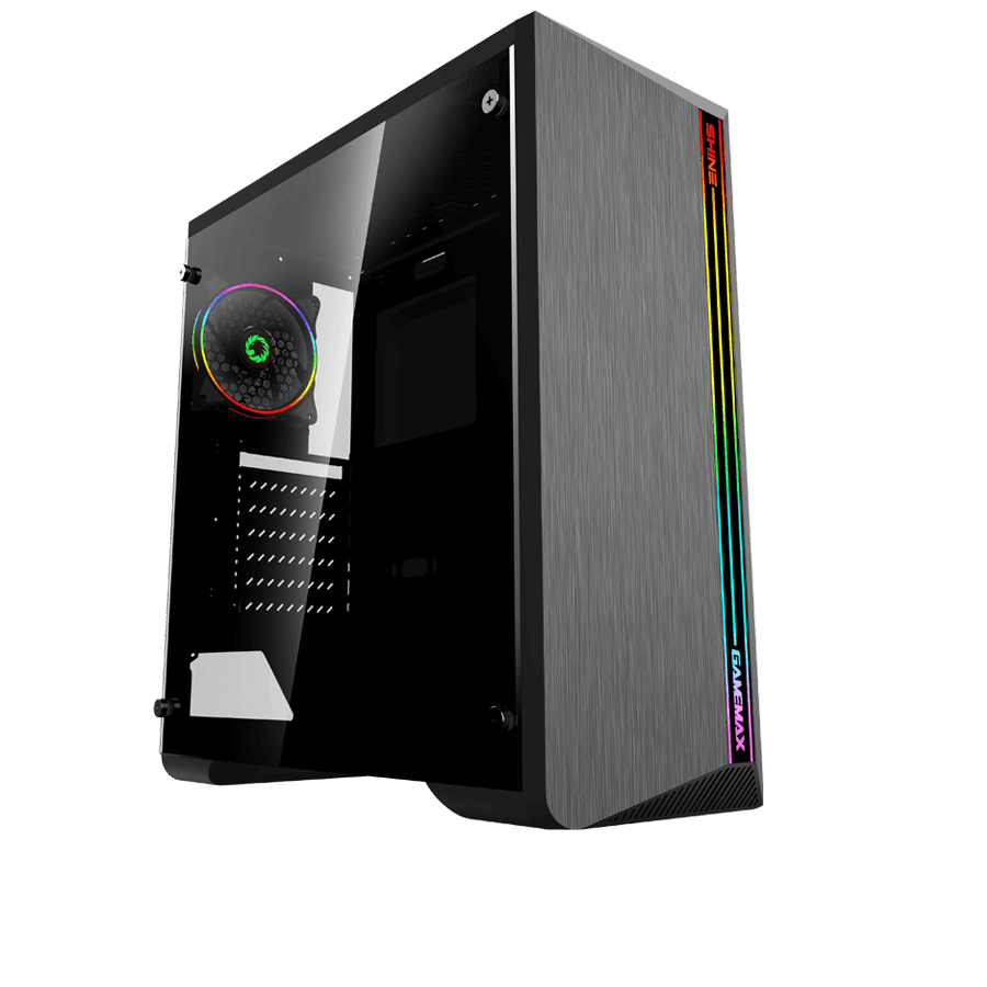 GABINETE GAMEMAX BLACK SHINE G517 RGB - R2 Computadores