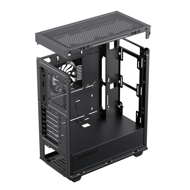 Gabinete E-atx Precision Black Coc Argb C/ Fans - Gamemax - Kadri  Tecnologia - Pensou em Informática, Pensou em Kadri!