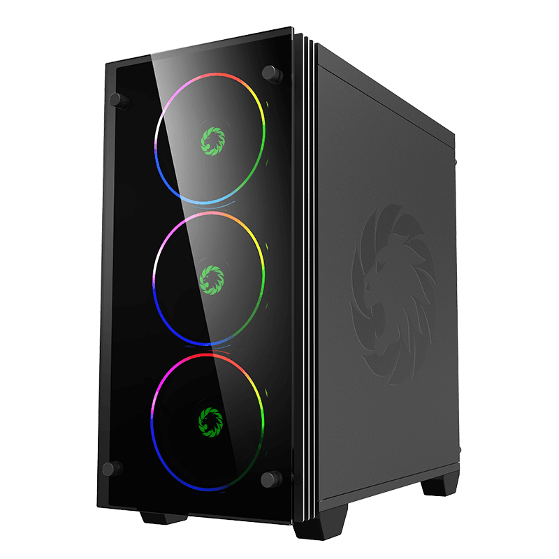 GABINETE GAMEMAX STRATOS MINI ITX PRETO ARGB