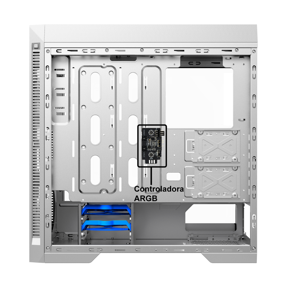 Gabinete ATX - Gamemax INFINIT RGB M908 - Branco - waz